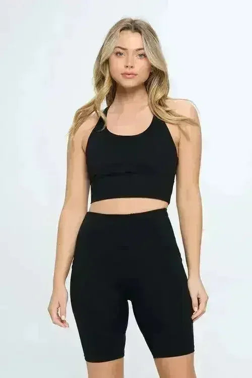 Criss Cross Back Sports Bra - Femstylo