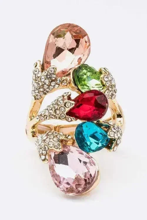 Crystal Iconic Stretch Ring - Femstylo
