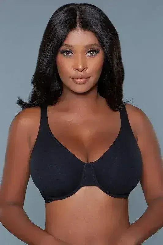 Veronica Full-Coverage Bra | Plus Size Cotton Underwire Bra - Femstylo