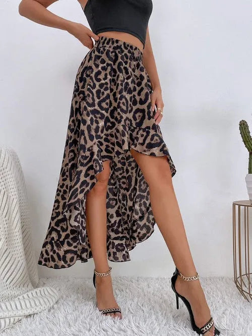 High low ruffle skirt