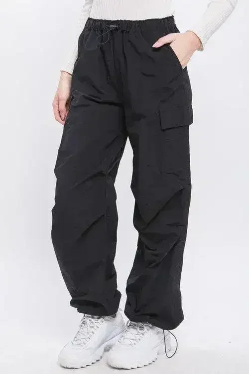 Loose Fit Parachute Cargo Pants - Femstylo
