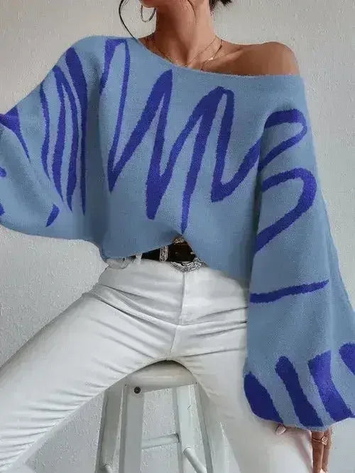 Oversized balloon sleeve sweater - Femstylo