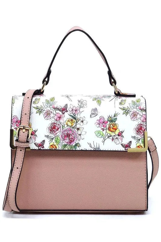 Vegan Leather Satchel - Top Handle Crossbody Bag | Femstylo