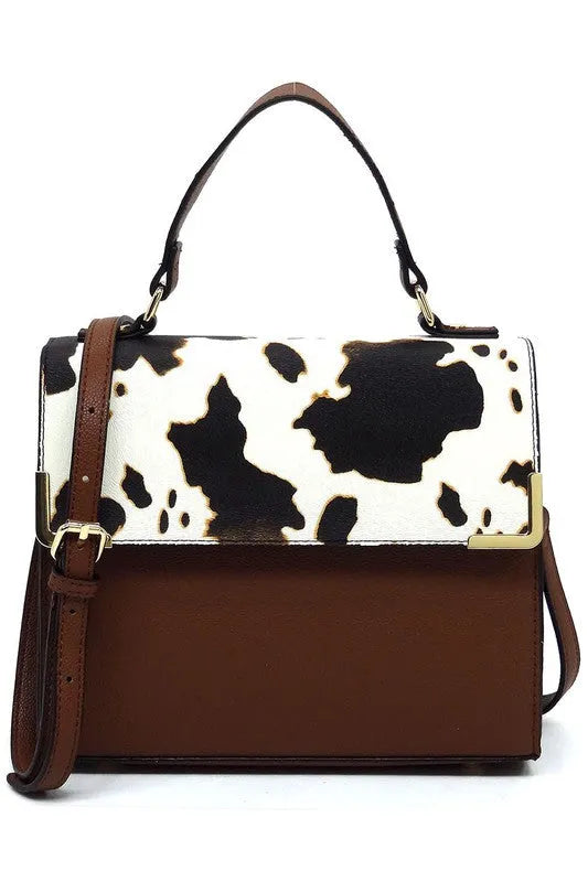 Vegan Leather Satchel - Top Handle Crossbody Bag | Femstylo