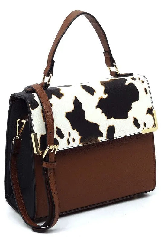Vegan Leather Satchel - Top Handle Crossbody Bag | Femstylo