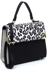 Vegan Leather Satchel - Top Handle Crossbody Bag | Femstylo