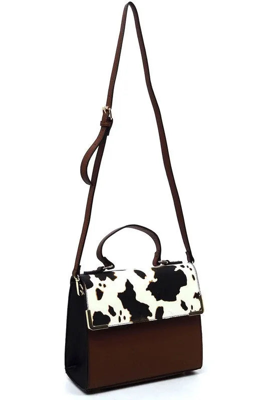 Vegan Leather Satchel - Top Handle Crossbody Bag | Femstylo