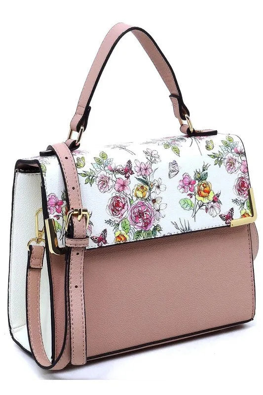 Vegan Leather Satchel - Top Handle Crossbody Bag | Femstylo