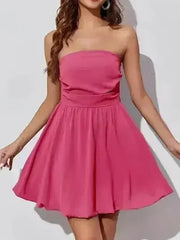 Ruched Tube Mini Dress - Femstylo