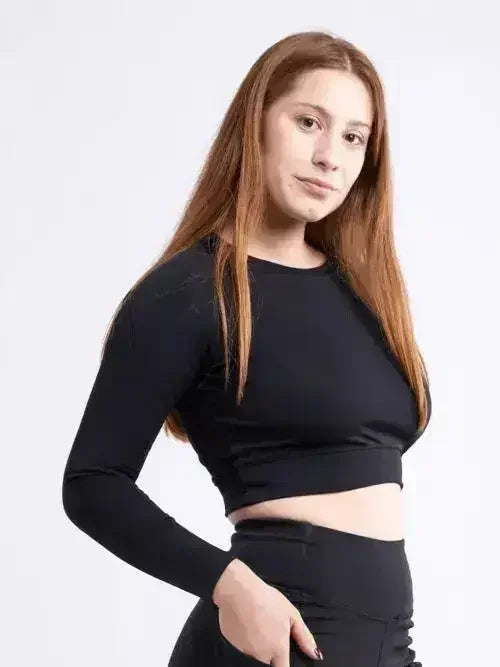 Long-Sleeve Crop Top - Femstylo