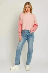 Color Block Oversize Sweater – Bold & Cozy Winter Knit - Femstylo