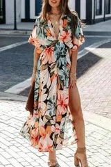 Floral midi dress - Femstylo