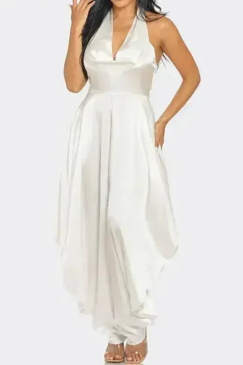 Ivory Serenity Jumpsuit - Femstylo