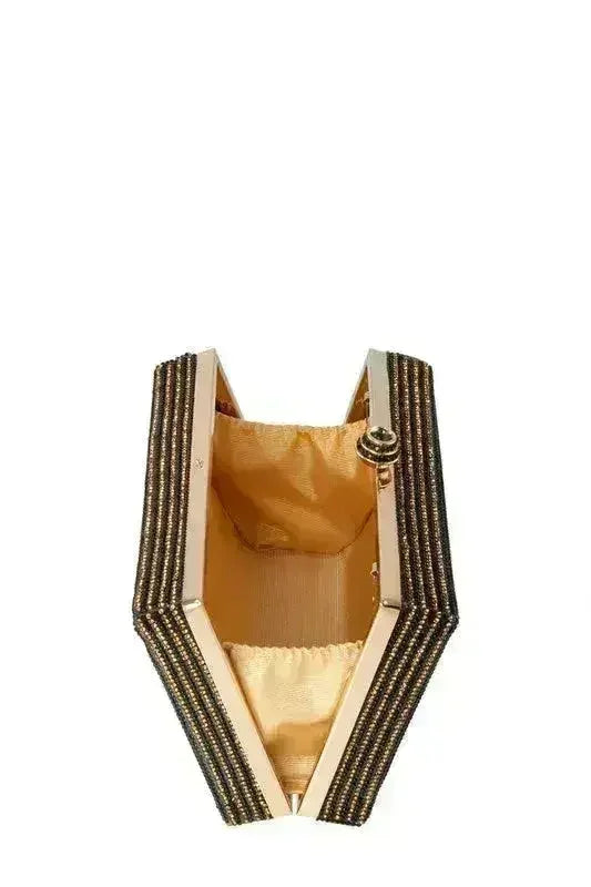 NO LIMIT YOLO Credit Card Rhinestone Clutch - Femstylo
