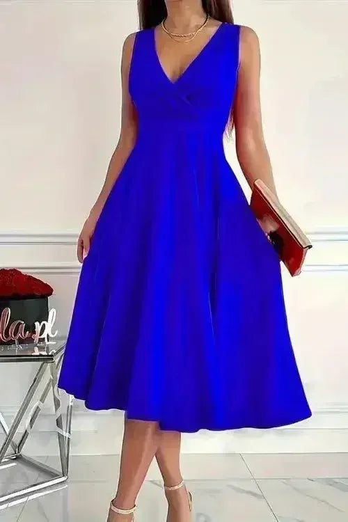 Sleeveless Midi Dress - Femstylo