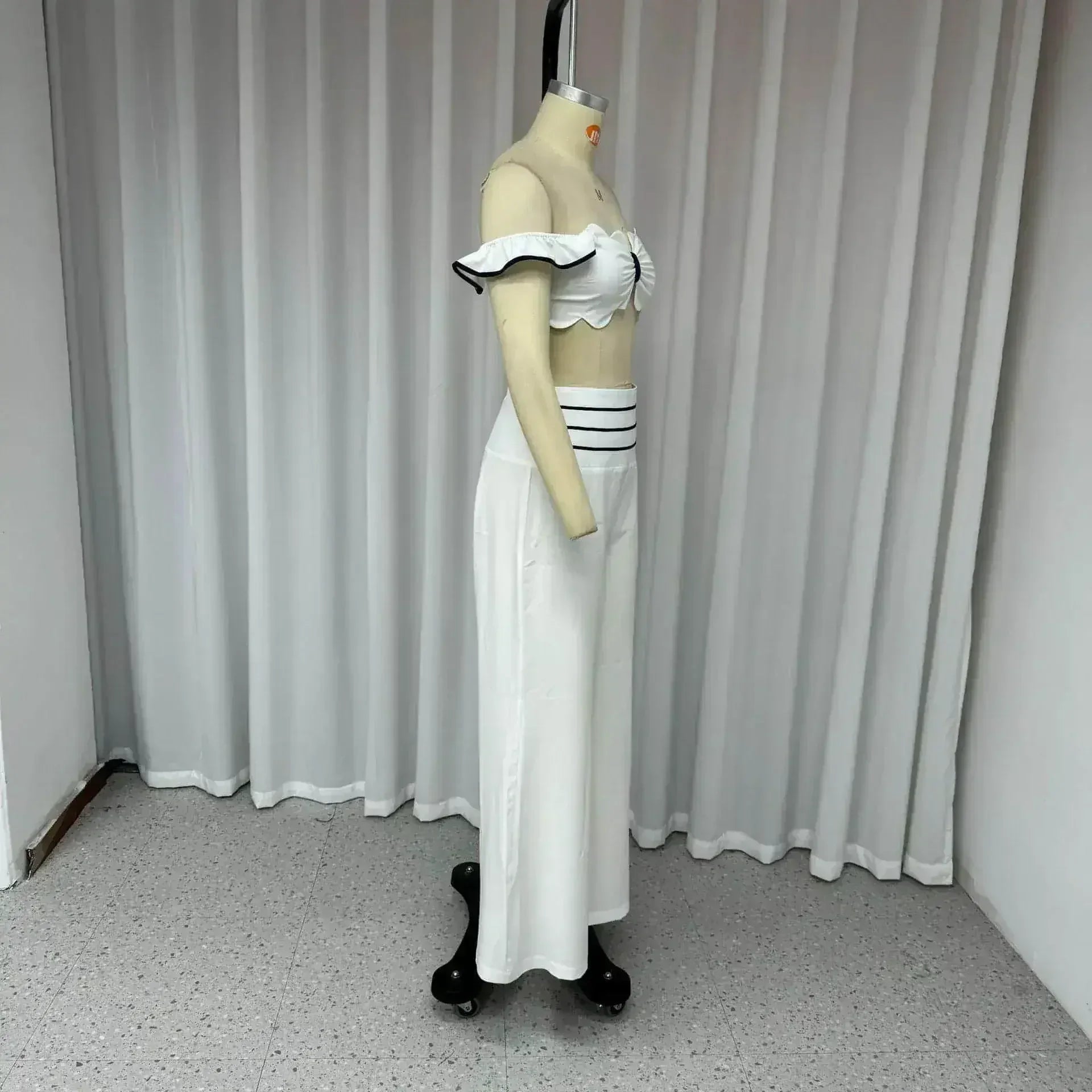 Women's Fashion Casual Off-shoulder Solid Color Two-piece Set - Femstylo