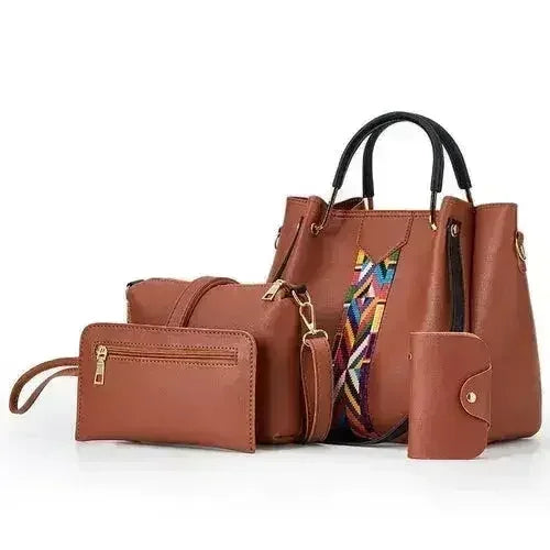 Four-Piece Fashion PU Handbag For Women - Femstylo