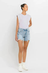 Vervet by Flying Monkey High Rise Denim Shorts