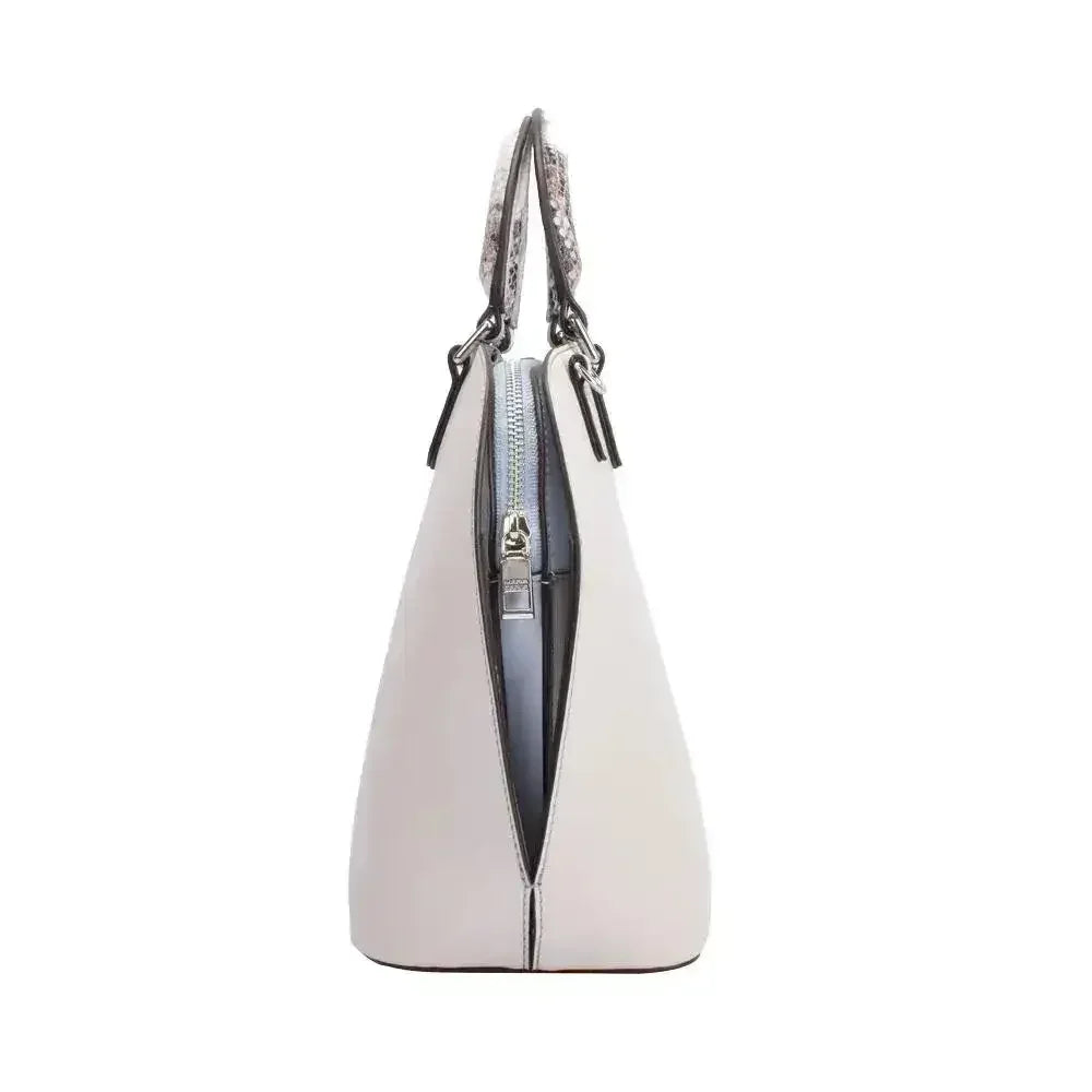 Maria Carla Woman's Fashion Luxury Leather Handbag, Smooth Leather - Femstylo