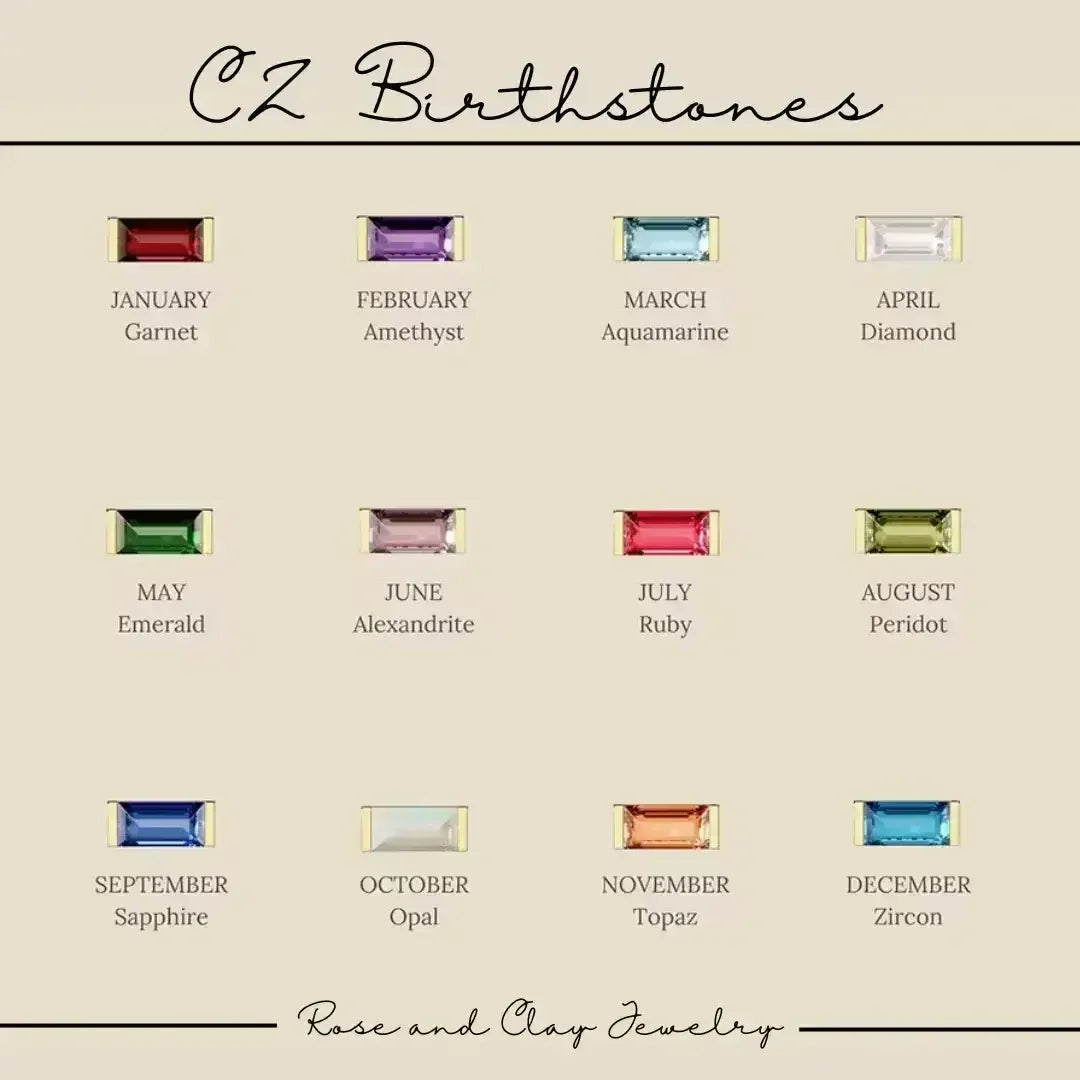 CZ Birthstone Necklace - Femstylo