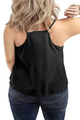 Black Plus Size Bermuda Sun Tank - Femstylo