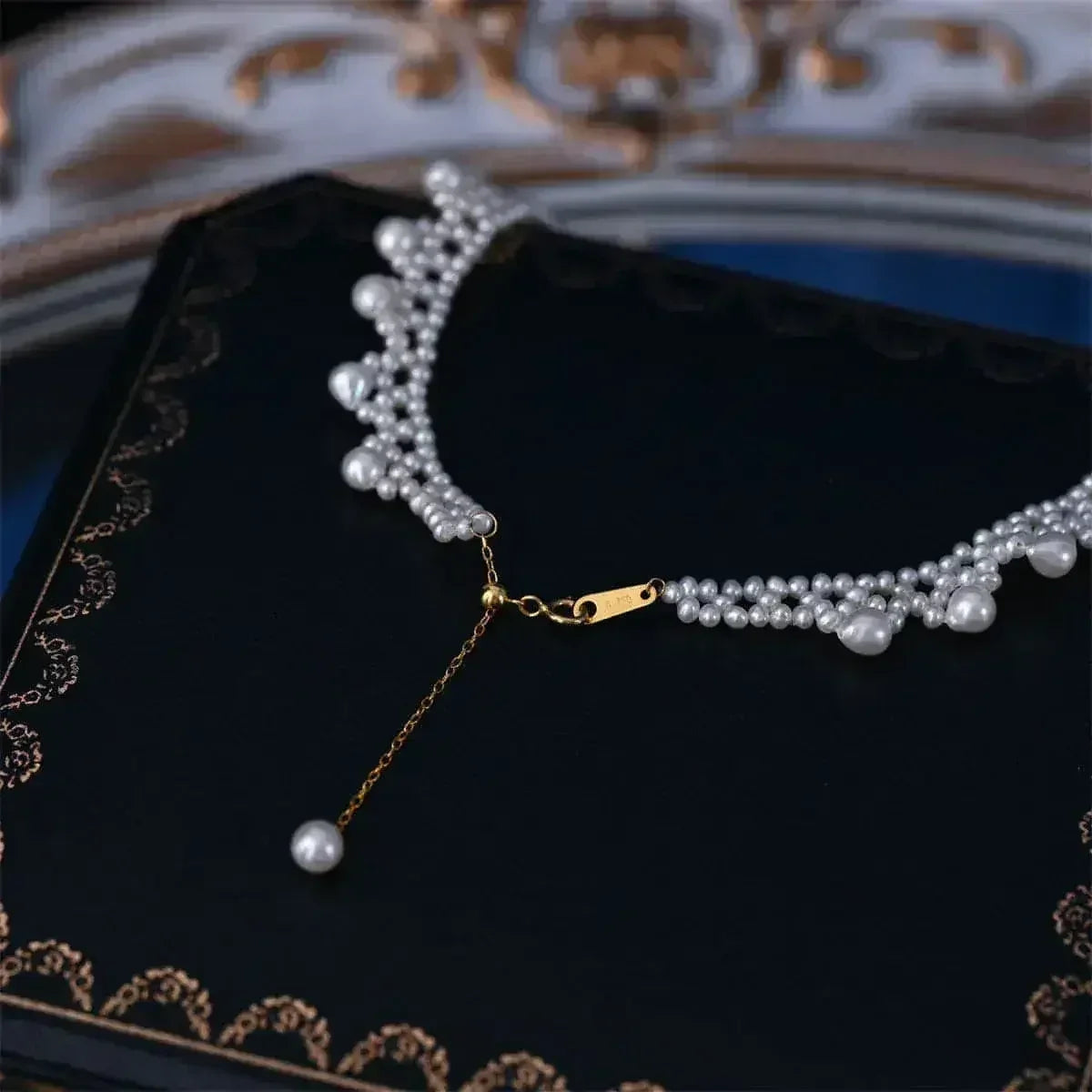 LuxeJewels™ – South Sea Pearl Necklace with 18K Gold Accent - Femstylo