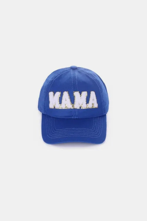 MAMA Chenille Patch Baseball Cap - Washed Cotton City Hat | Femstylo