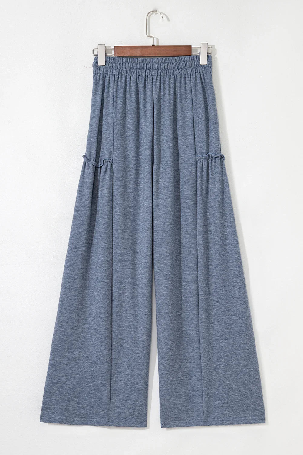 High-rise Frill Detail Wide Leg Loose Pants