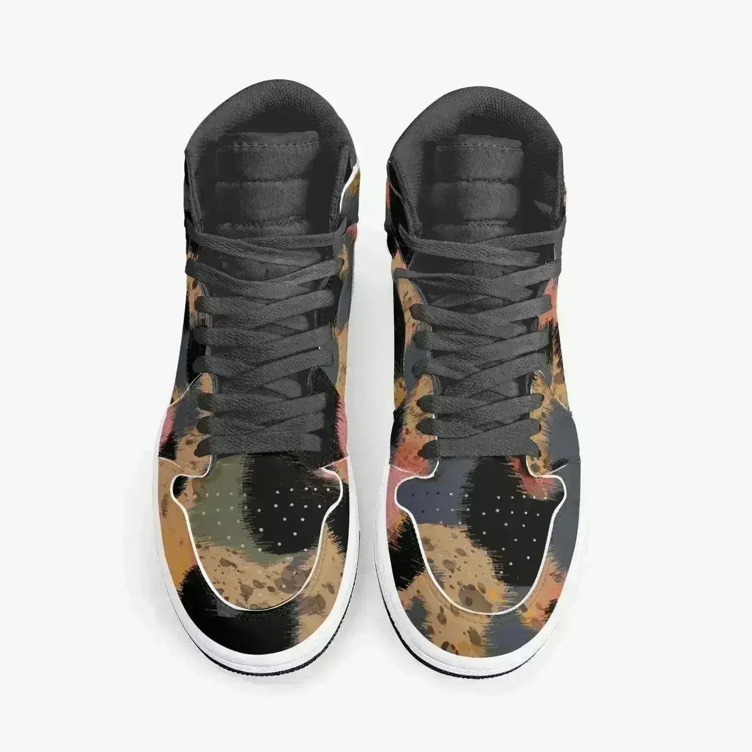 Jacki Easlick Leopard Print High-Top Leather Sneakers - Femstylo
