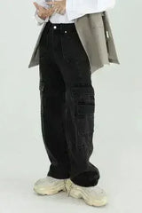 Baggy Cargo Jeans – Cotton Utility Pants with Relaxed Fit - Femstylo