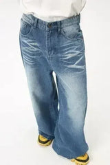 Wide Leg Jeans with Pockets - Femstylo
