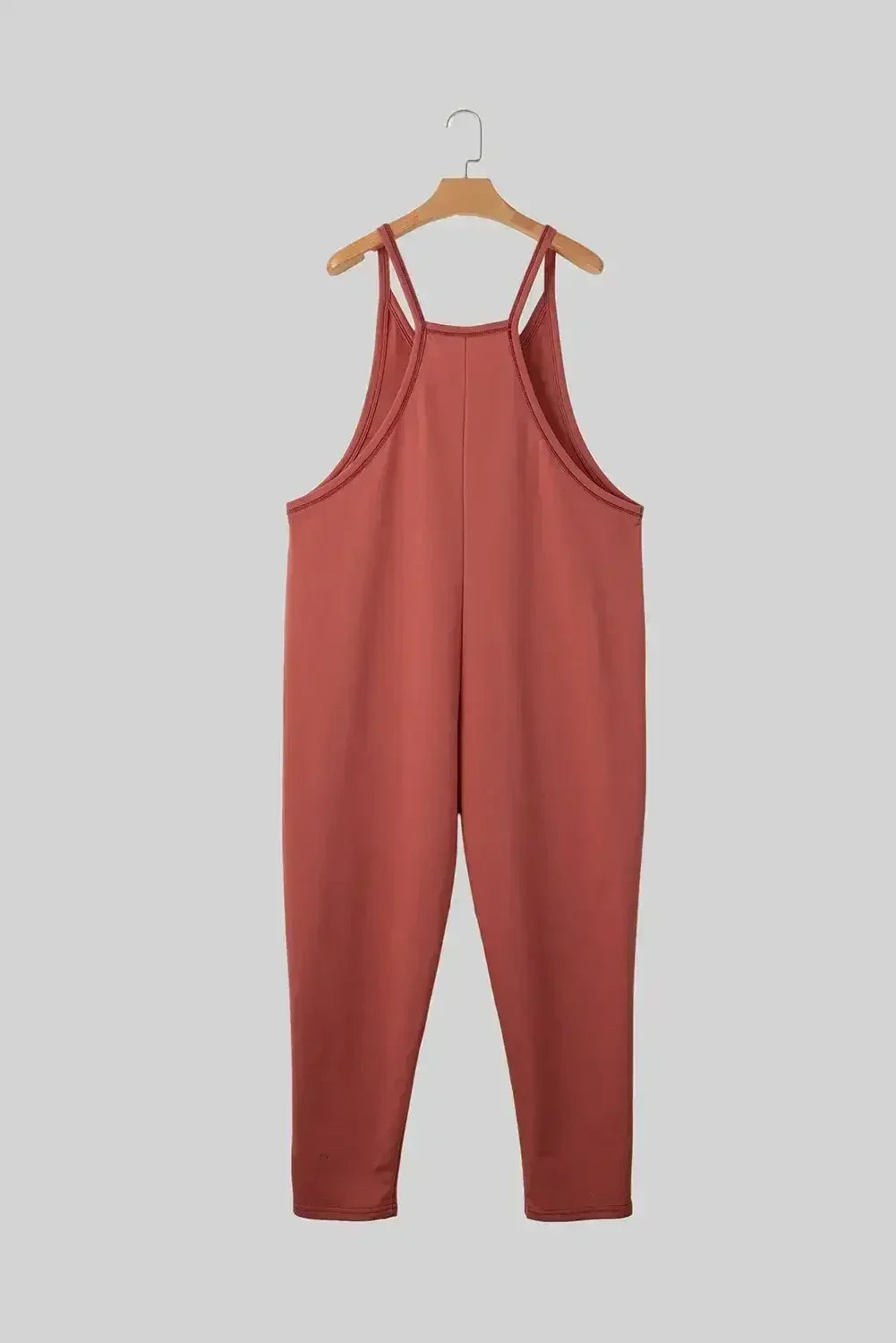Gold Flame Solid Color Loose Fit Harem Jumpsuit - Femstylo