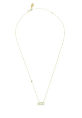 Zodiac Star Sign Pendant Necklace Gold Aquarius - Femstylo
