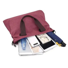 Casual Canvas Large Shoulder Bag For Young Women - Femstylo
