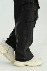 Baggy Cargo Jeans – Cotton Utility Pants with Relaxed Fit - Femstylo