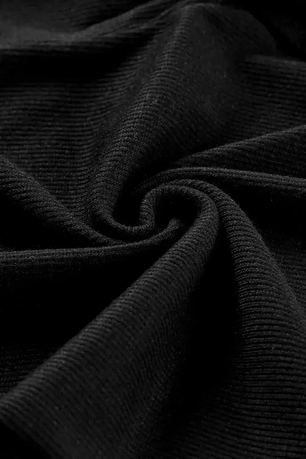 Black Casual Slit Rib Knit High Waisted Leggings - Femstylo