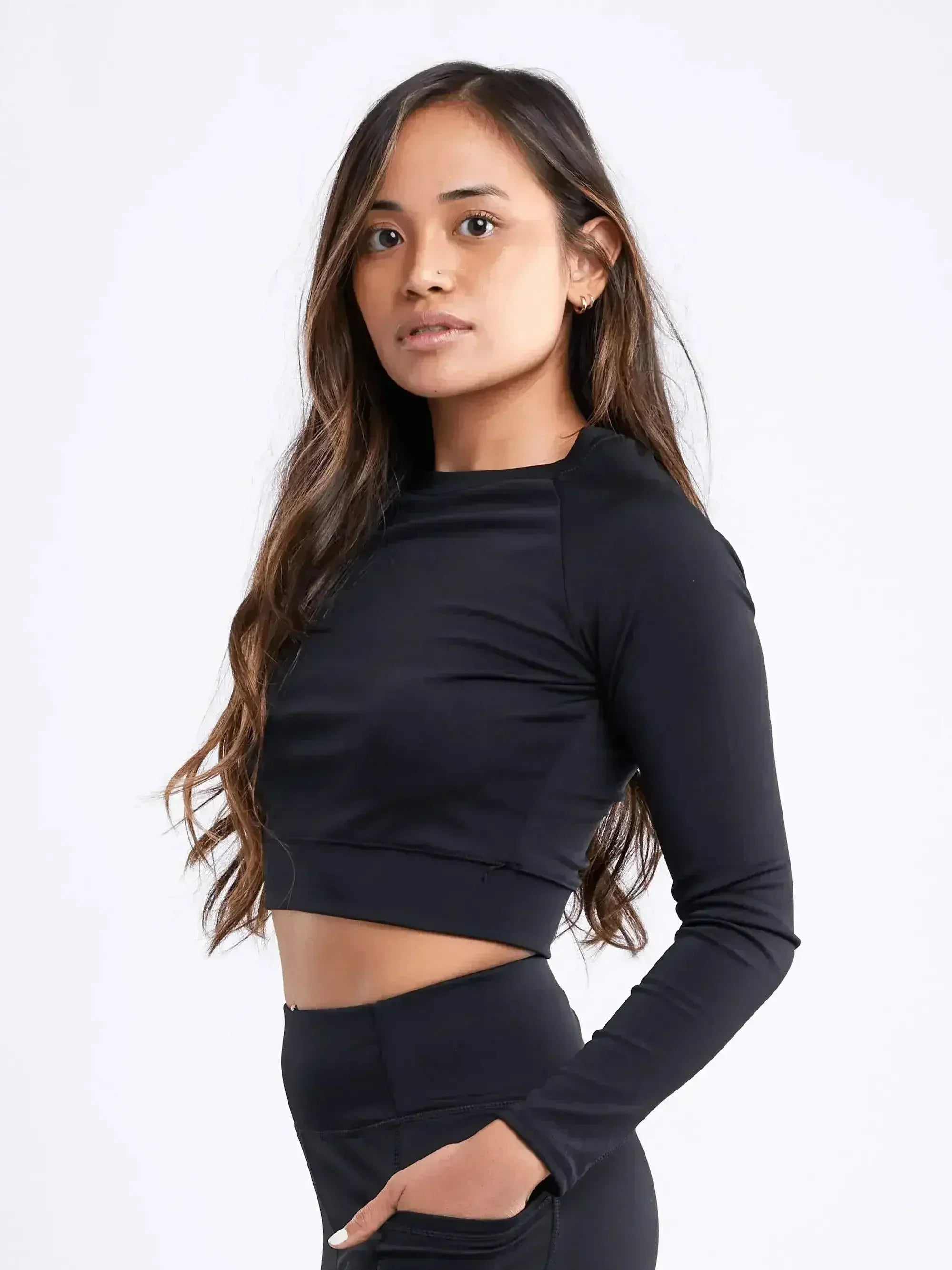 Long-Sleeve Crop Top - Femstylo