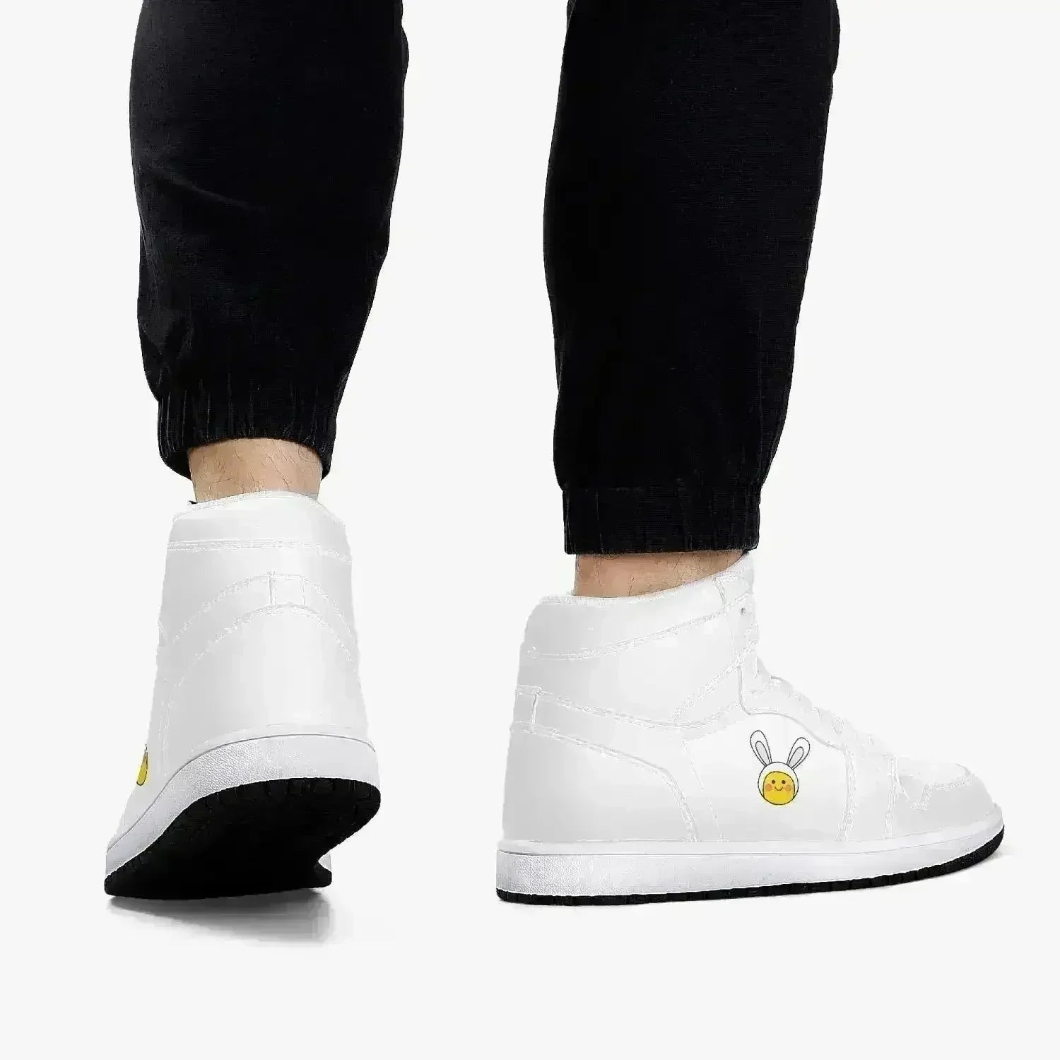 Jacki Easlick Lux Bunny High-Top Leather Sneakers - Femstylo