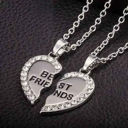 BondedHearts™ – Custom Couple Necklaces (Split Heart Set) - Femstylo