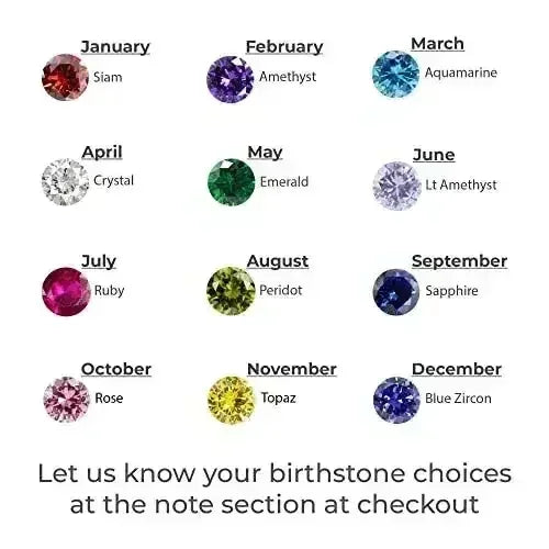 Mom Necklace With Kids Names Birthstones, Children Birthstone Jewelry - Femstylo