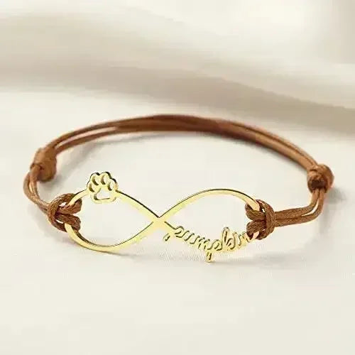 Custom Pet Name Bracelet, Pet Memorial Bracelet, Dog Cat Mom Bracelet - Femstylo