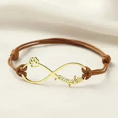 Custom Pet Name Bracelet, Pet Memorial Bracelet, Dog Cat Mom Bracelet - Femstylo