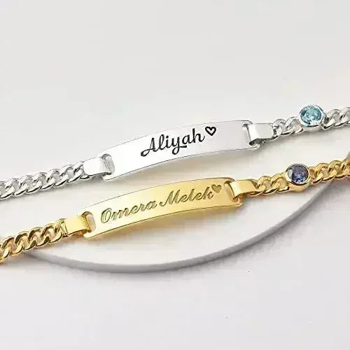 Baby Bracelet, Kid Birthday Gift, Name Bracelet Kid, Toddler Bracelet - Femstylo