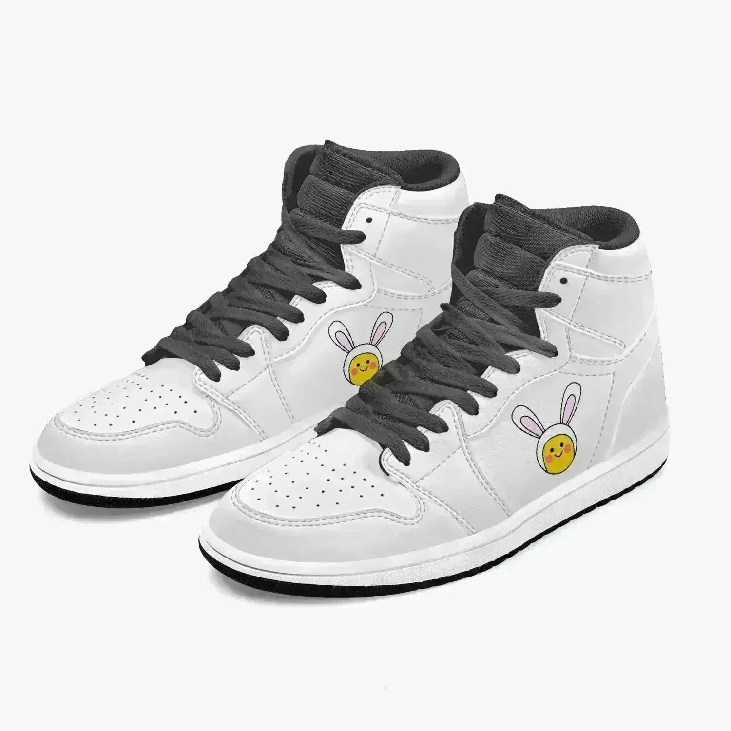 Jacki Easlick Lux Bunny High-Top Leather Sneakers - Femstylo