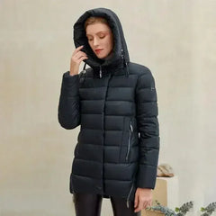 Women warm hooded winter coat women jacket casual parkas jacket - Femstylo