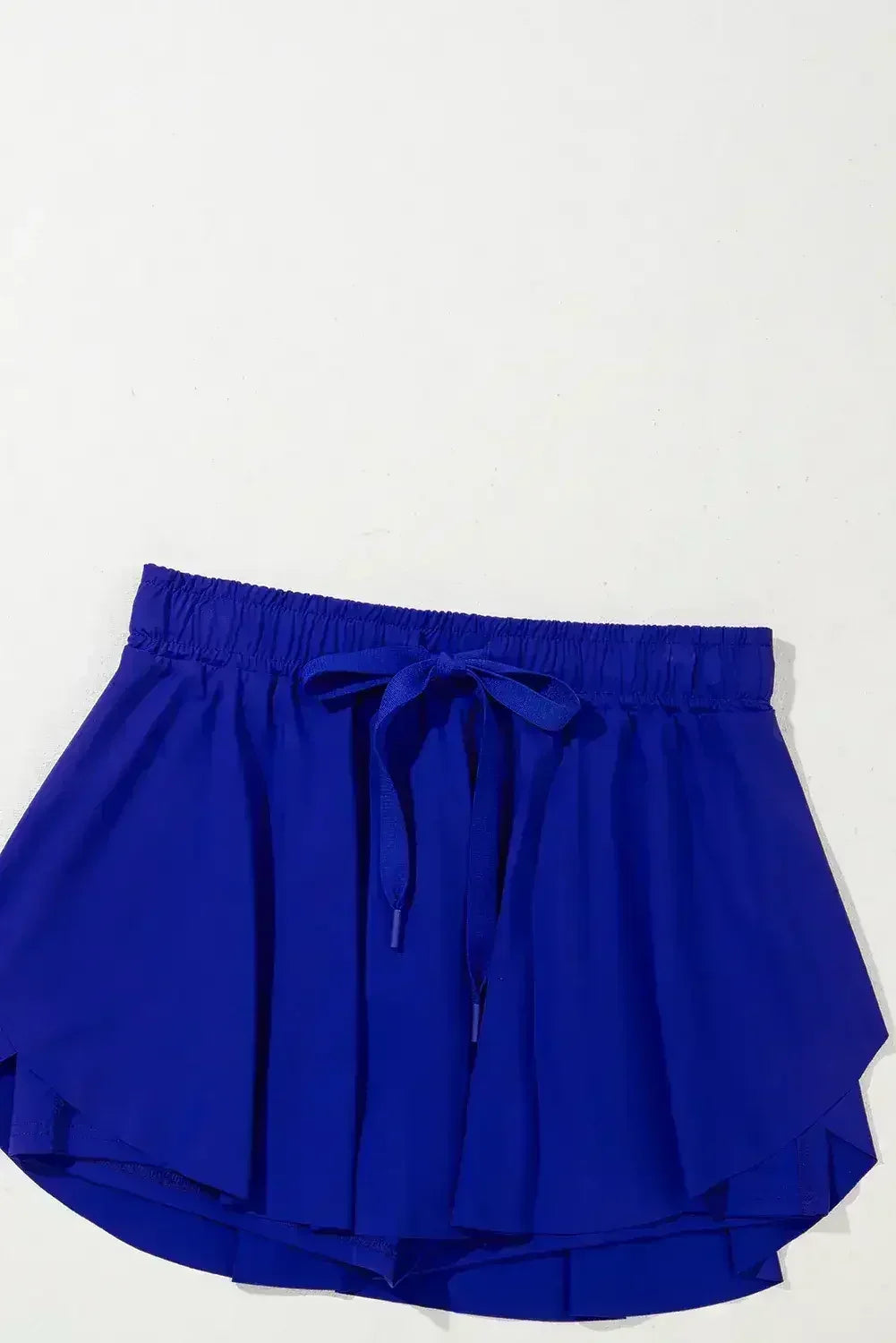 Light Green Drawstring High Waist Lined Tennis Skort - Femstylo