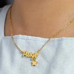 Little Girl Necklace, Baby Name Necklace, Toddler Gift, Baby Shower - Femstylo