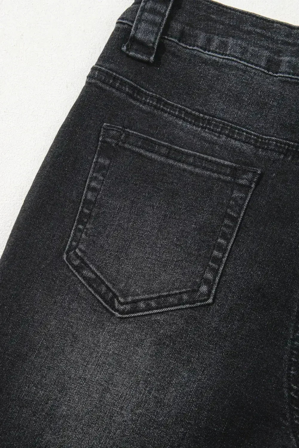 Sail Blue Wide Leg Pocketed High Waist Jeans - Femstylo