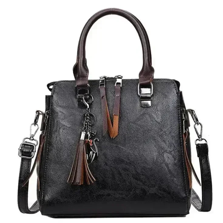Single Shoulder Solid Color Wild Women's Messenger Bag - Femstylo