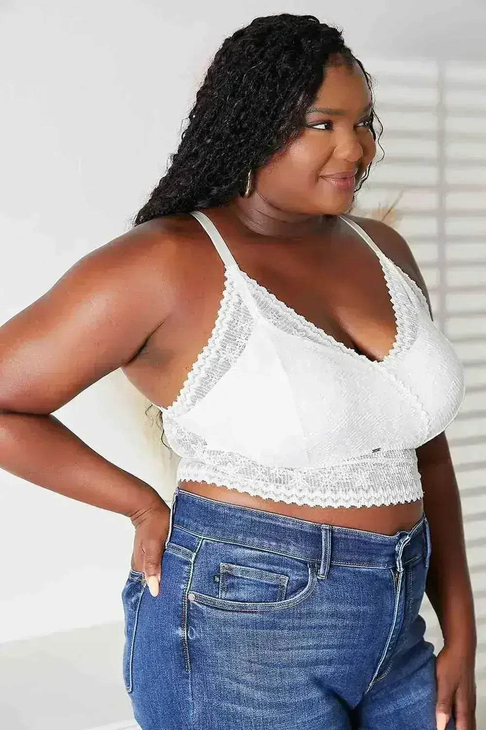 JadyK Skye Full Size Lace Bralette - Femstylo